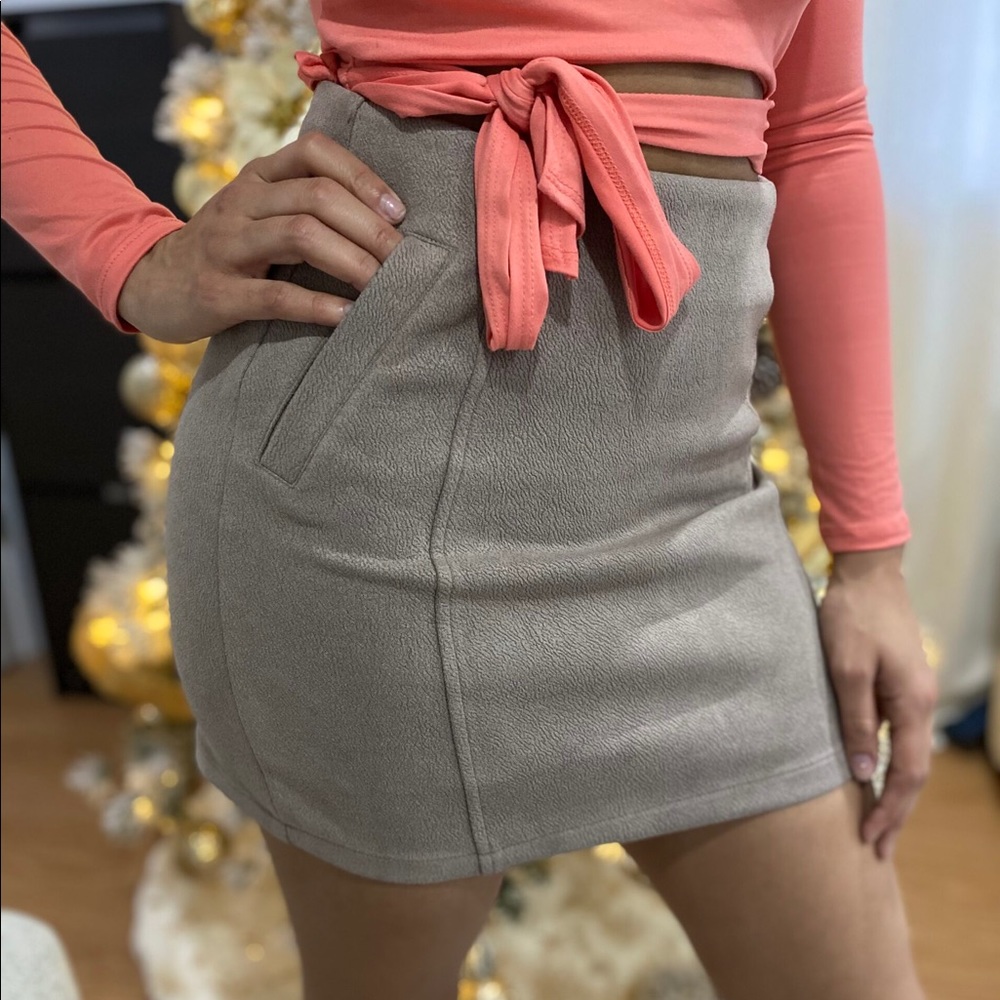 Suede Skirt